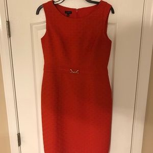 Talbots, size 6, Orange, Sleeveless dress